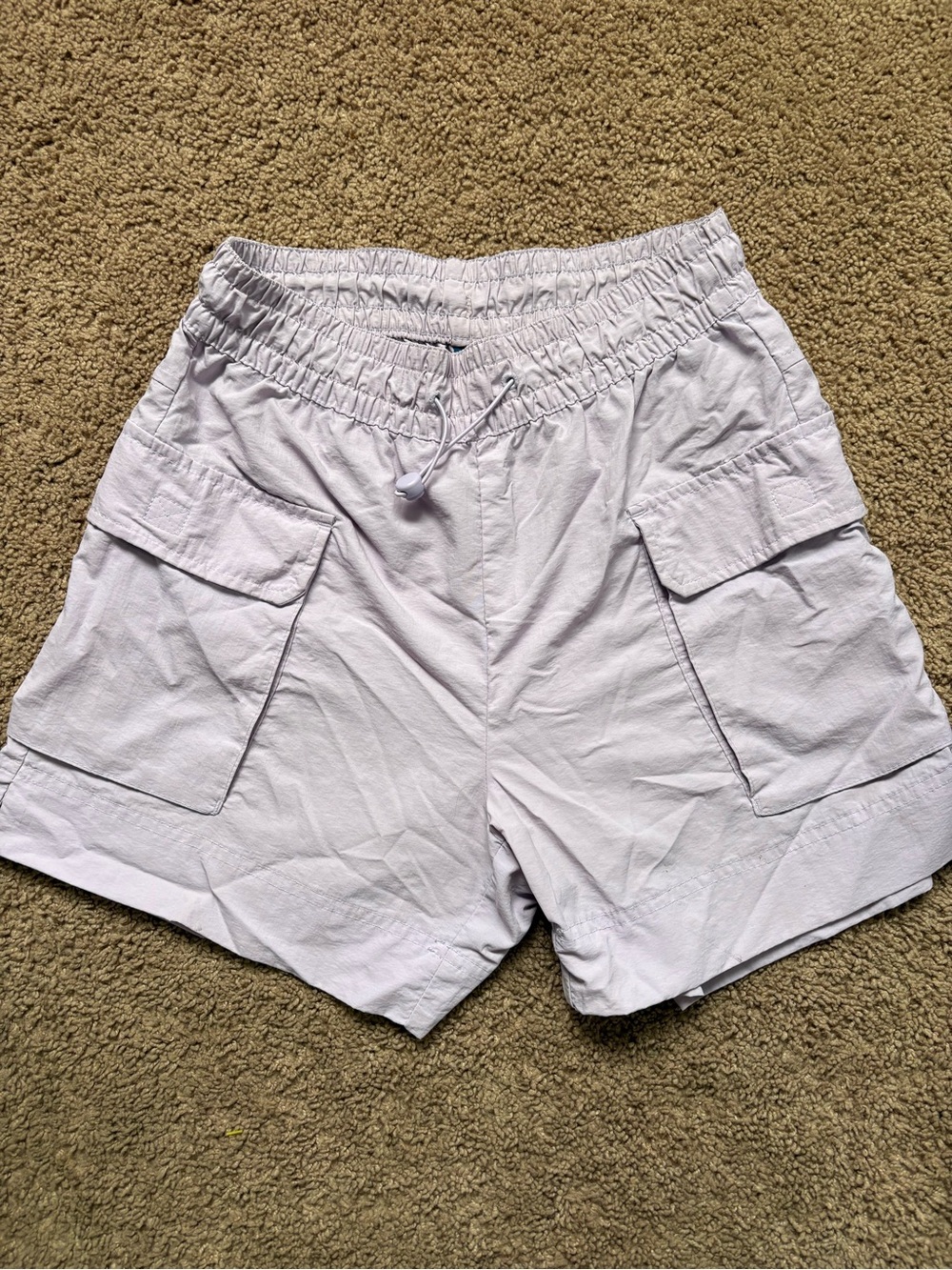 Old Navy Light Lavender Cargo Shorts with Elastic Waist